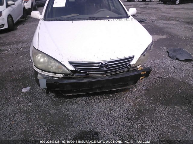 4T1BE32K95U014873 - 2005 TOYOTA CAMRY LE/XLE/SE WHITE photo 6