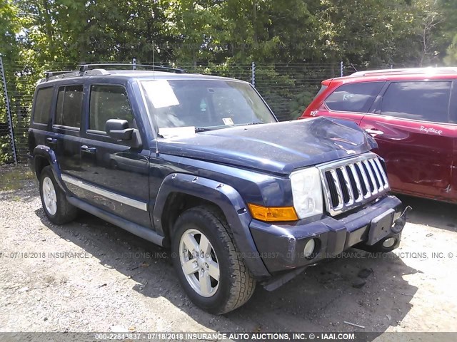 1J8HG58N96C105793 - 2006 JEEP COMMANDER LIMITED BLUE photo 1