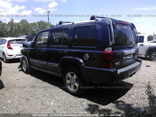 1J8HG58N96C105793 - 2006 JEEP COMMANDER LIMITED BLUE photo 3