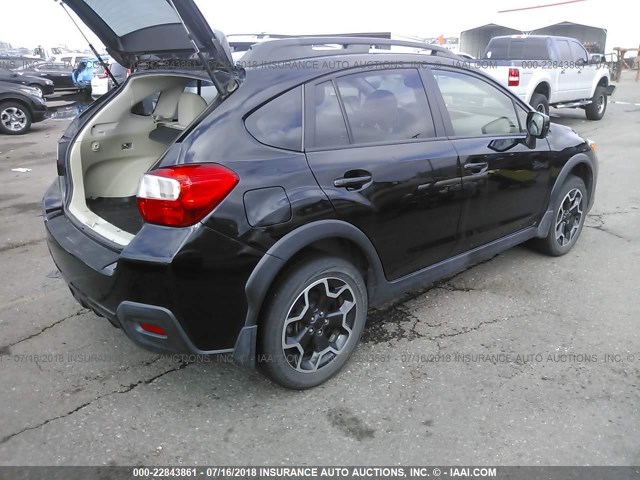 JF2GPACC2E8318072 - 2014 SUBARU XV CROSSTREK 2.0 PREMIUM BLACK photo 4