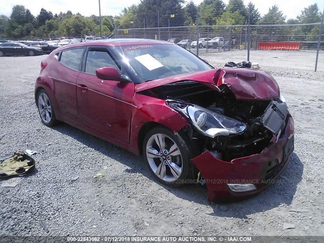 KMHTC6AD2GU264490 - 2016 HYUNDAI VELOSTER RED photo 1