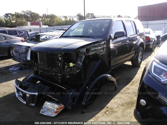 5N1AR1NN4CC631532 - 2012 NISSAN PATHFINDER S/LE/SE BLACK photo 2