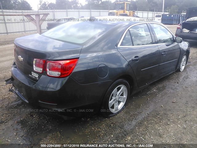 1G11B5SL3EF222905 - 2014 CHEVROLET MALIBU LS GRAY photo 4