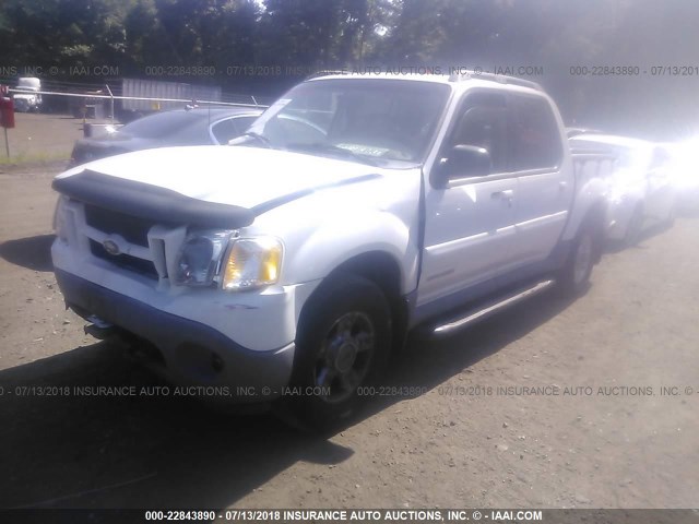 1FMZU77E81UA35963 - 2001 FORD EXPLORER SPORT TR  WHITE photo 2