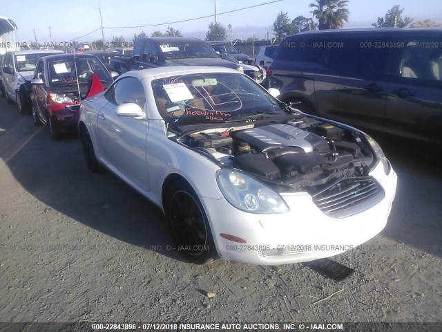 JTHFN48YX40054004 - 2004 LEXUS SC 430 WHITE photo 1