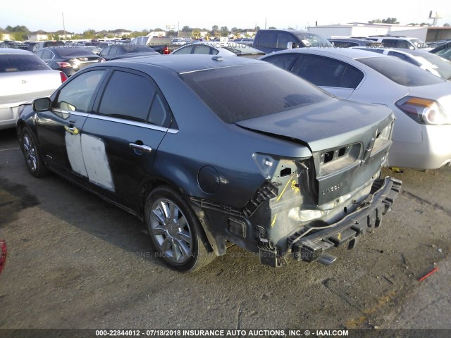 3LNDL2L38CR839677 - 2012 LINCOLN MKZ HYBRID GREEN photo 3