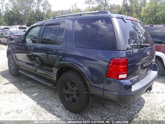 1FMDU74KX3ZA10573 - 2003 FORD EXPLORER EDDIE BAUER BLUE photo 3