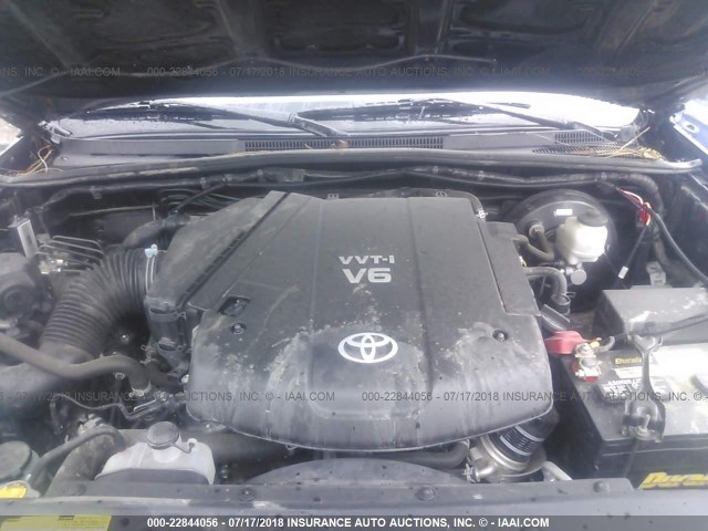 3TMLU4EN2DM132323 - 2013 TOYOTA TACOMA DOUBLE CAB შავი ფოტო 10