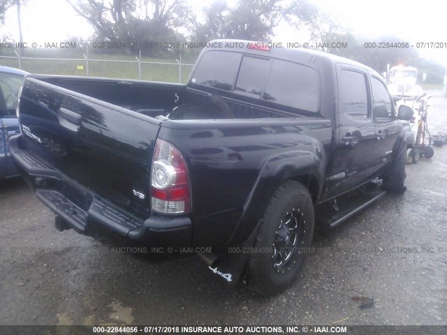 3TMLU4EN2DM132323 - 2013 TOYOTA TACOMA DOUBLE CAB BLACK photo 4