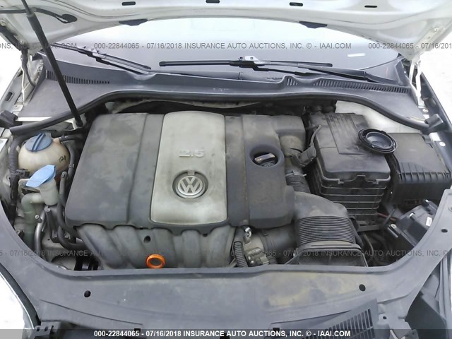 3VWRM71K08M054036 - 2008 VOLKSWAGEN JETTA SE/SEL WHITE photo 10