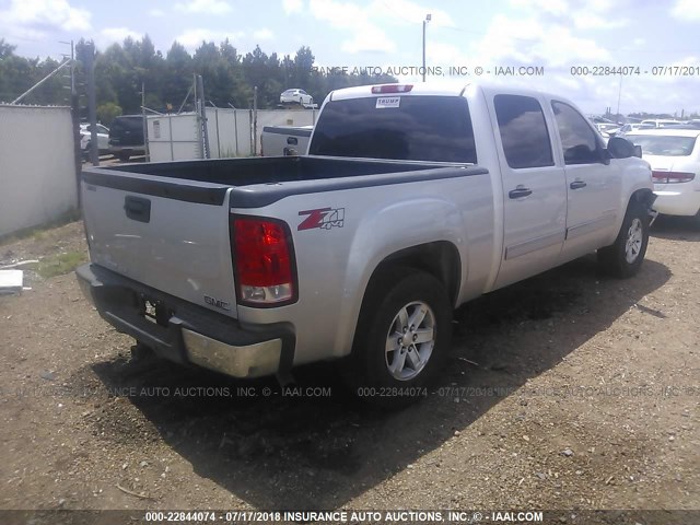 3GTP2VE34BG316587 - 2011 GMC SIERRA K1500 SLE SILVER photo 4