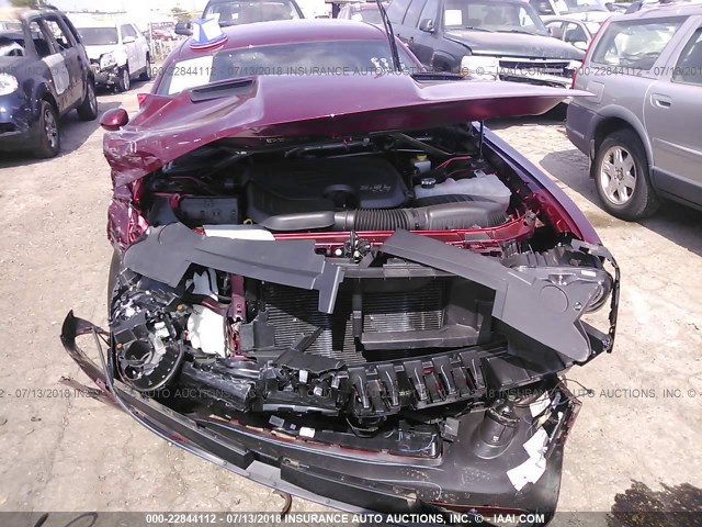 2C3CDZGG3JH192797 - 2018 DODGE CHALLENGER GT RED photo 6