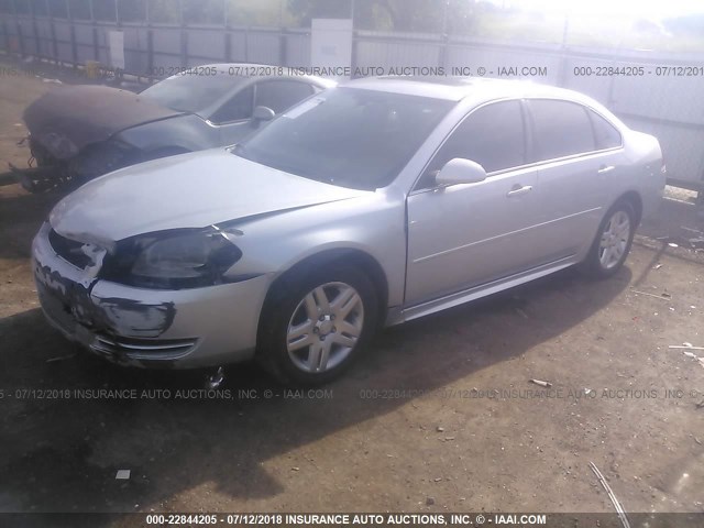 2G1WB5E36E1133905 - 2014 CHEVROLET IMPALA LIMITED LT SILVER photo 2