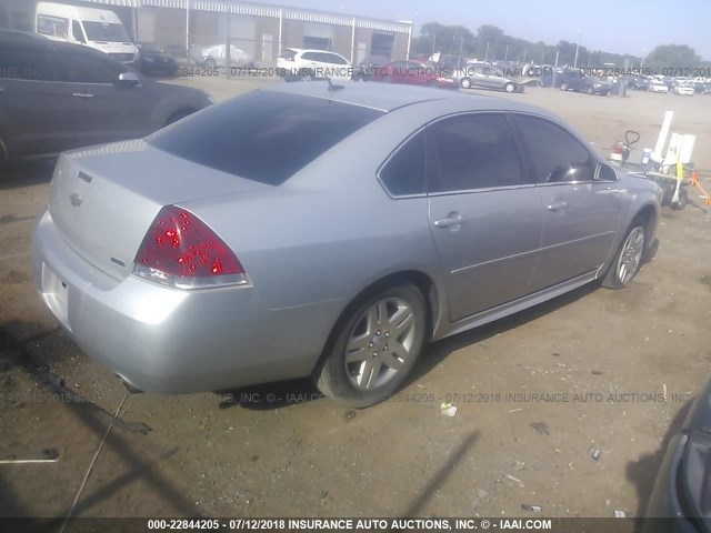 2G1WB5E36E1133905 - 2014 CHEVROLET IMPALA LIMITED LT SILVER photo 4