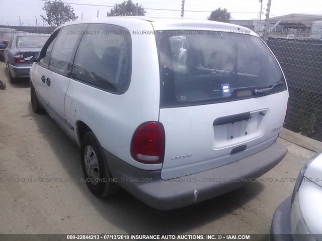 2B4GP24R3XR200768 - 1999 DODGE GRAND CARAVAN  WHITE photo 3