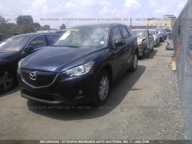 JM3KE4CY8F0543437 - 2015 MAZDA CX-5 TOURING Темно-синий фото 2