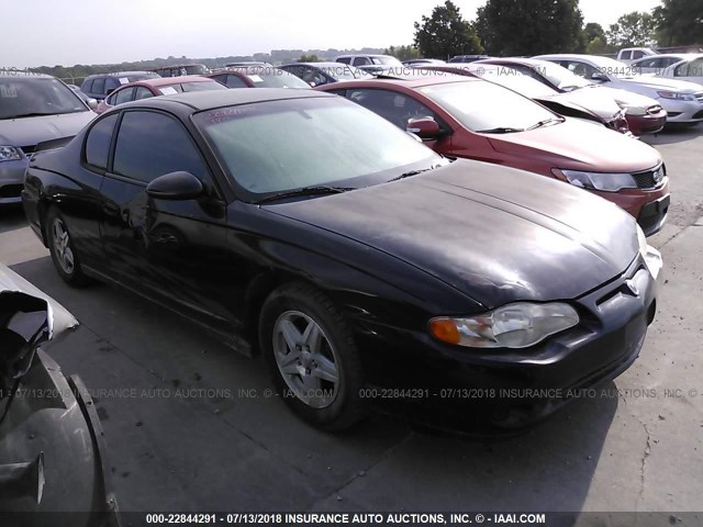 2G1WW12E559127968 - 2005 CHEVROLET MONTE CARLO LS BLACK photo 1