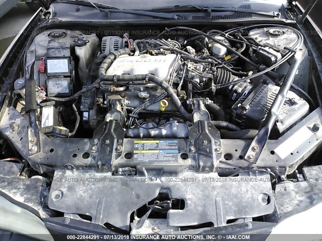 2G1WW12E559127968 - 2005 CHEVROLET MONTE CARLO LS BLACK photo 10