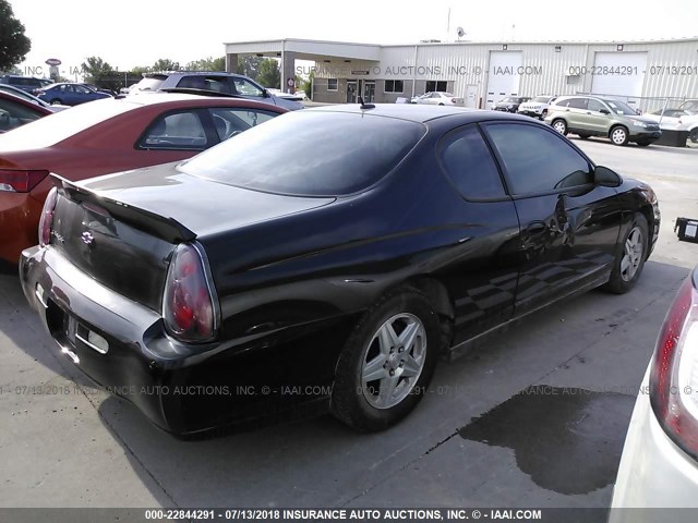 2G1WW12E559127968 - 2005 CHEVROLET MONTE CARLO LS BLACK photo 4