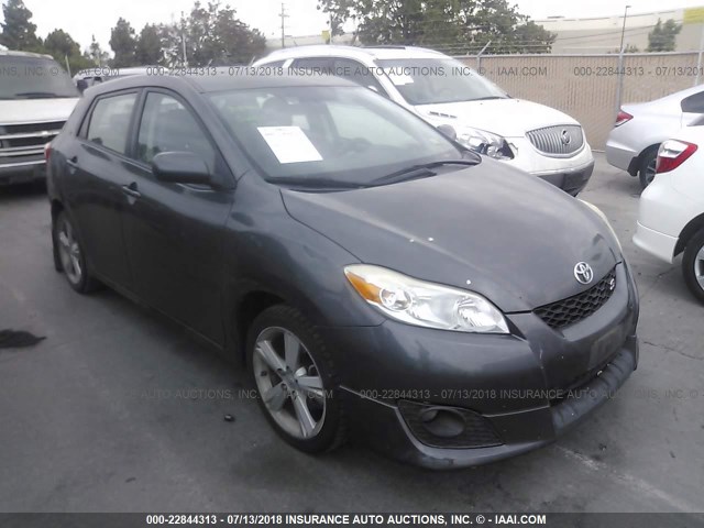 2T1KE40E19C011413 - 2009 TOYOTA COROLLA MATRIX S GRAY photo 1