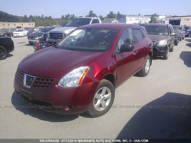 JN8AS5MV1AW130339 - 2010 NISSAN ROGUE S/SL/KROM RED photo 2