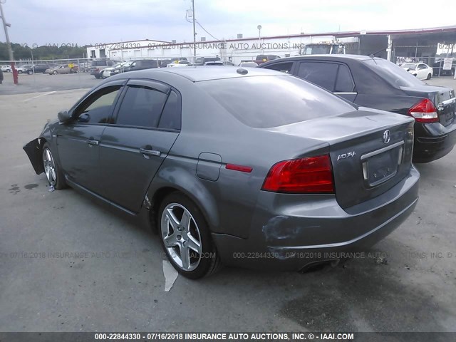 19UUA66276A012080 - 2006 ACURA 3.2TL GRAY photo 3