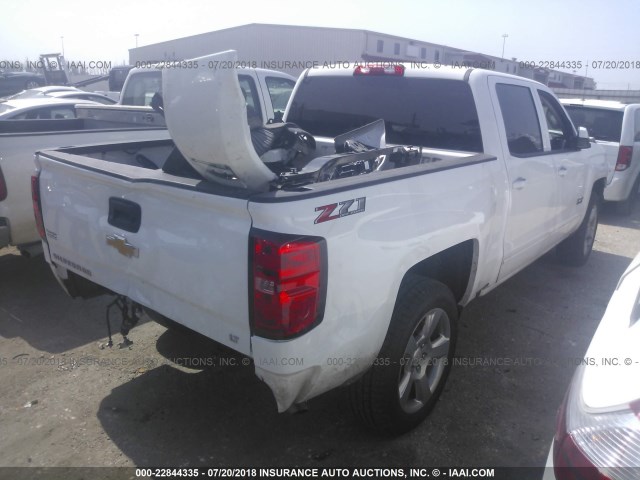 3GCUKREC1JG180413 - 2018 CHEVROLET SILVERADO K1500 LT WHITE photo 4