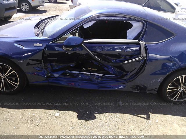 JF1ZNAA10E8710147 - 2014 TOYOTA SCION FR-S BLUE photo 6
