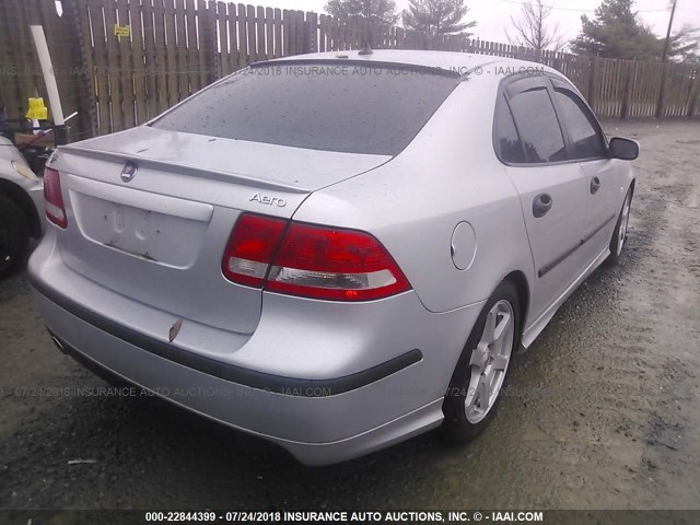 YS3FH49Y251047320 - 2005 SAAB 9-3 AERO SILVER photo 4