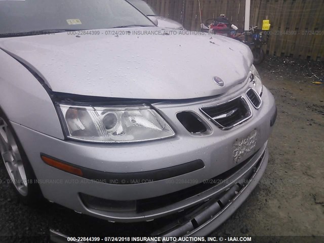 YS3FH49Y251047320 - 2005 SAAB 9-3 AERO SILVER photo 6