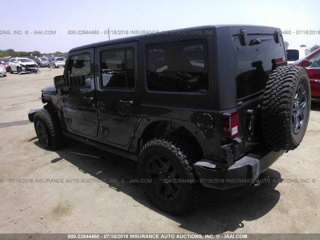 1C4BJWDG6HL616960 - 2017 JEEP WRANGLER UNLIMITE SPORT GRAY photo 3