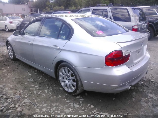 WBAVB73507PA85617 - 2007 BMW 335 I SILVER photo 3