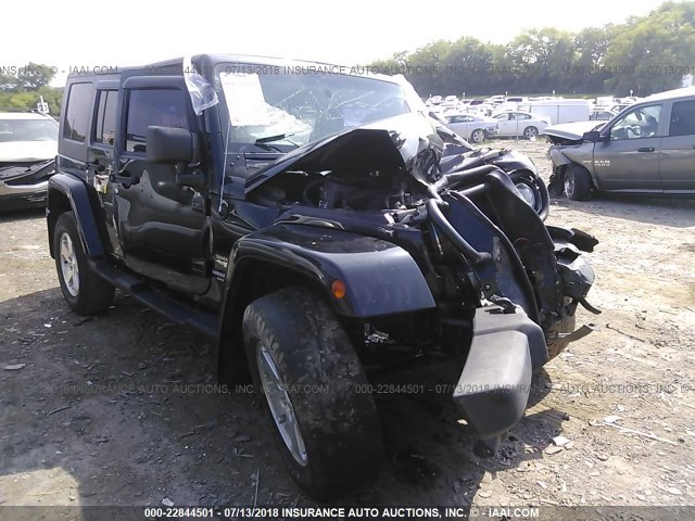 1J4GA591X8L651533 - 2008 JEEP WRANGLER UNLIMITE SAHARA BLACK photo 1