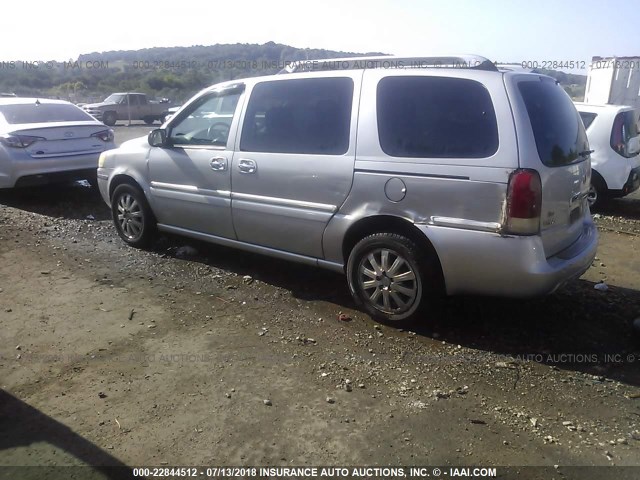 5GADV33L55D158085 - 2005 BUICK TERRAZA CXL SILVER photo 3