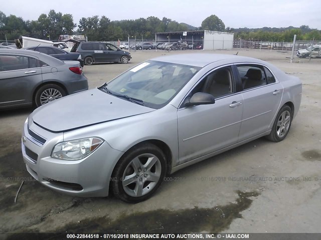 1G1ZA5E05AF243966 - 2010 CHEVROLET MALIBU LS SILVER photo 2