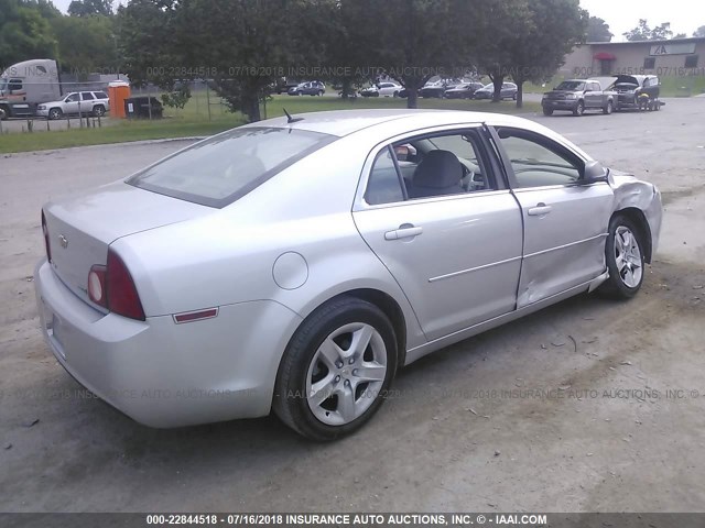 1G1ZA5E05AF243966 - 2010 CHEVROLET MALIBU LS Gümüş foto 4