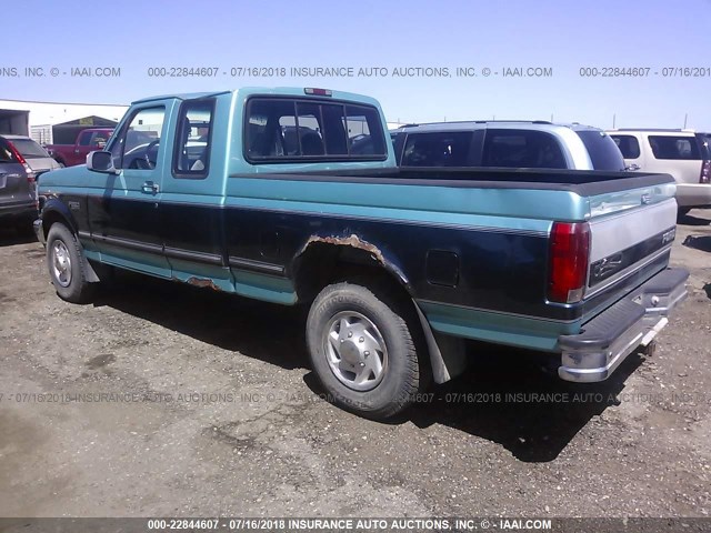 1FTHX25GXTEA68135 - 1996 FORD F250 TURQUOISE photo 3