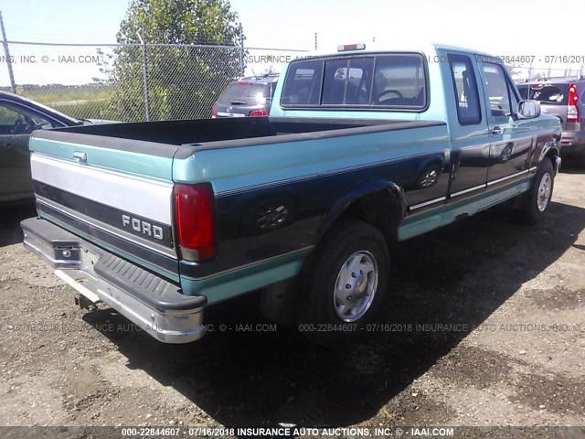 1FTHX25GXTEA68135 - 1996 FORD F250 TURQUOISE photo 4