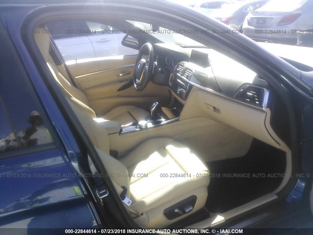 WBA8E9G58GNT86557 - 2016 BMW 328 I SULEV BLUE photo 5