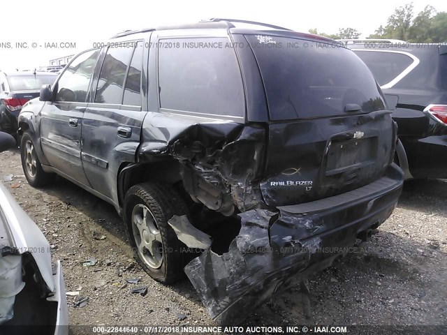 1GNDS33S892115531 - 2009 CHEVROLET TRAILBLAZER LT BLACK photo 3