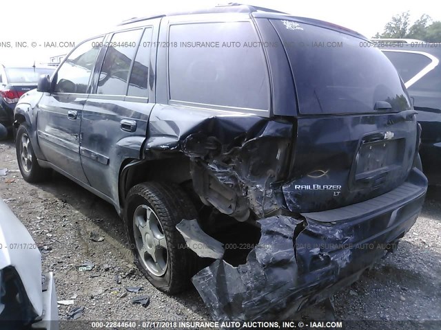 1GNDS33S892115531 - 2009 CHEVROLET TRAILBLAZER LT BLACK photo 6