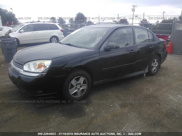 1G1ZT548X5F123233 - 2005 CHEVROLET MALIBU LS შავი ფოტო 2