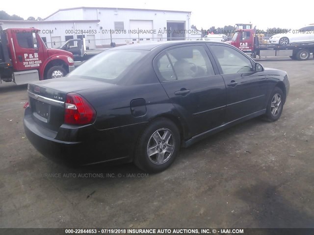 1G1ZT548X5F123233 - 2005 CHEVROLET MALIBU LS შავი ფოტო 4