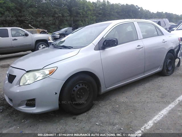 JTDBL40E99J036585 - 2009 TOYOTA COROLLA LE/XLE SILVER photo 2