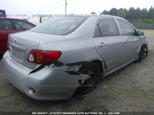 JTDBL40E99J036585 - 2009 TOYOTA COROLLA LE/XLE SILVER photo 4