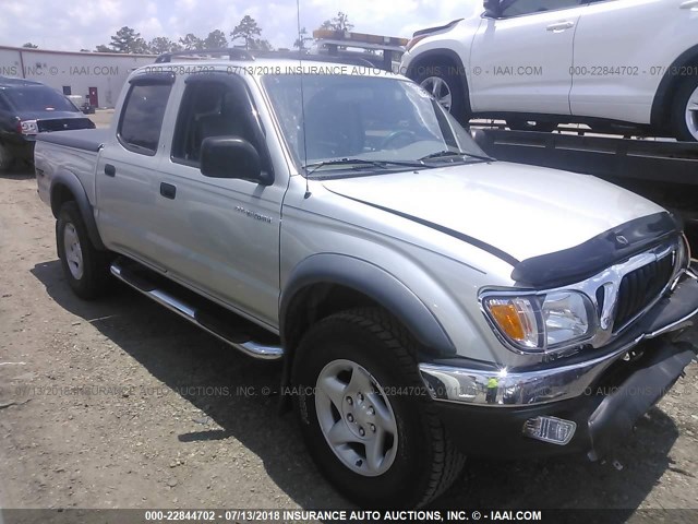 5TEGN92N13Z217347 - 2003 TOYOTA TACOMA DOUBLE CAB PRERUNNER SILVER photo 1