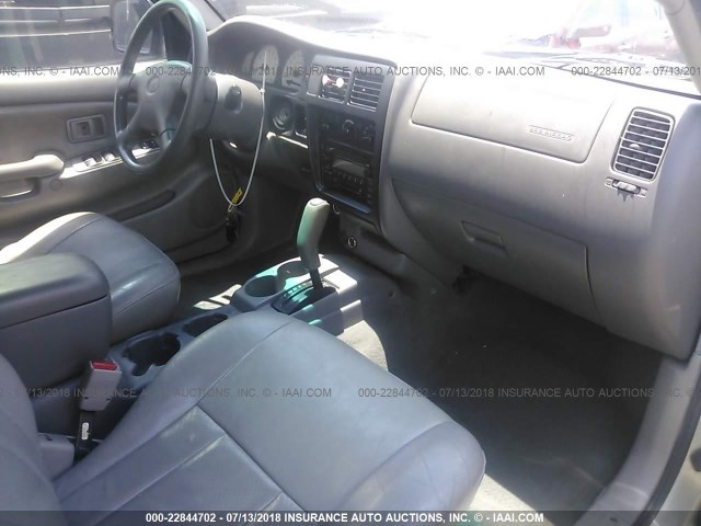 5TEGN92N13Z217347 - 2003 TOYOTA TACOMA DOUBLE CAB PRERUNNER SILVER photo 5