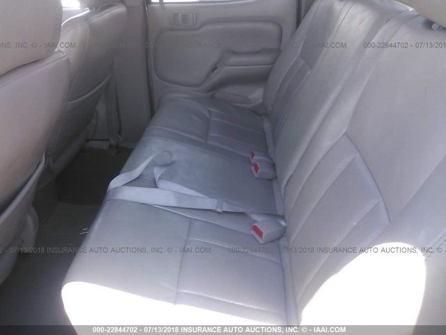 5TEGN92N13Z217347 - 2003 TOYOTA TACOMA DOUBLE CAB PRERUNNER SILVER photo 8
