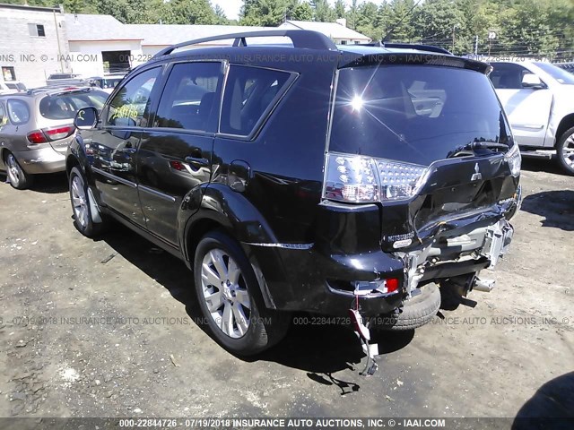 JA4LT21W08Z005669 - 2008 MITSUBISHI OUTLANDER ES შავი ფოტო 3