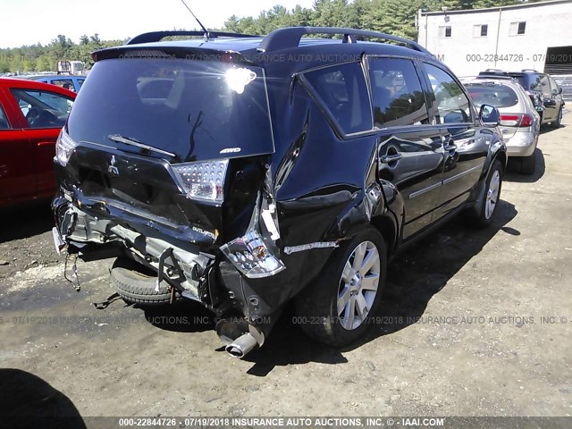 JA4LT21W08Z005669 - 2008 MITSUBISHI OUTLANDER ES შავი ფოტო 4
